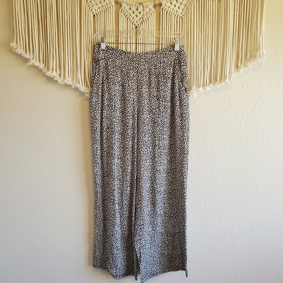 BILLABONG Floral Printed Wide Leg Pull On Pants L - Picture 2 of 9